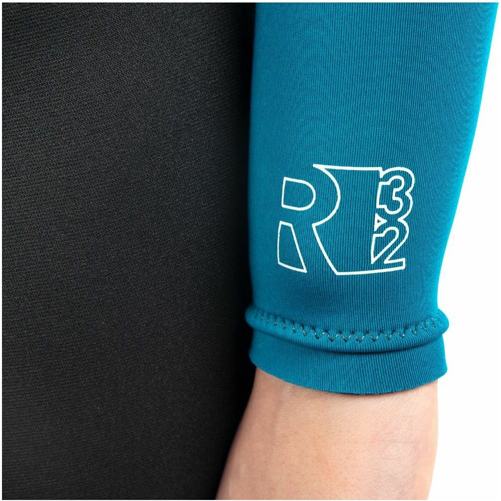 2025 Gul Junior Response 3/2mm Flatlock Back Zip Våddragt RE1323-C1 - Jet / Teal